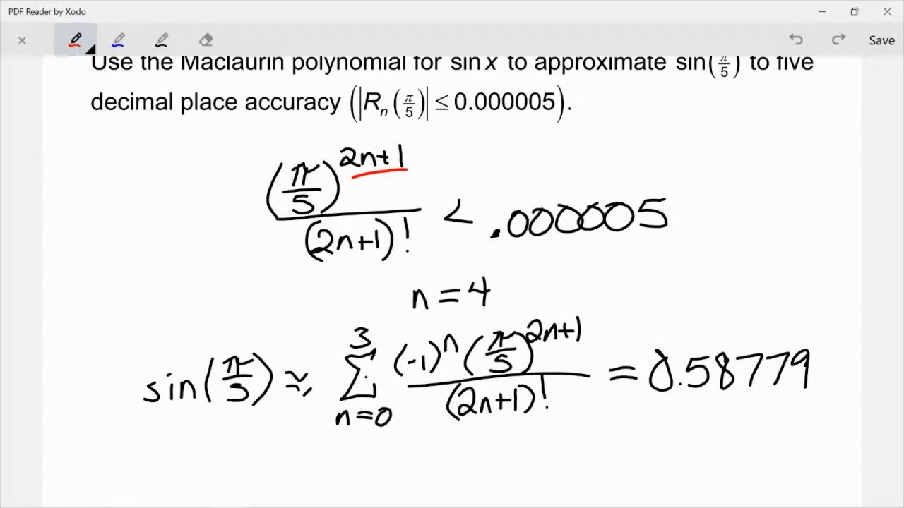 BC - 9.9 Convergence of Taylor Series - Westwood High School