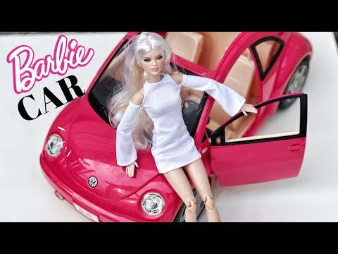 Unboxing my (new to me) VW Beetle Barbie Car!