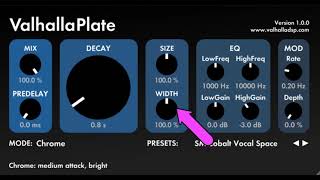 Video thumbnail for Tutorial - How To Use Valhalla Plate Reverb by Recording Studio Tutorials & Guides With Steve