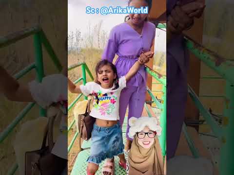 ADEK JUGA MAU IKUT NAIK TAPI TAKUT 😳‼️ @ArikaWorld