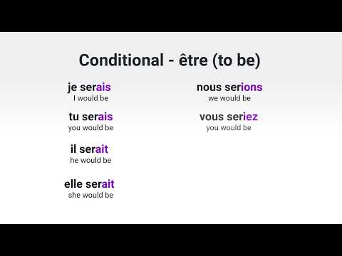 What Are the French Conditional Mood Forms of Regular er verbs e g jouer to play