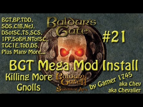 Let's Play Baldur's Gate Trilogy Mega Mod Part 21 - Killing More Gnolls
