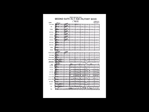 Holst - Second Suite in F for Military Band Op. 28 (Score)