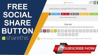 How to Add Social Media Share Button on Any Website || Free Social Share Button 