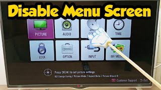 Disable LG TV Menu/Settings Screen Using Hotel Mode, How To