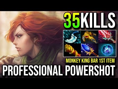 IMBA 35Kills 1st Item Monkey King Bar [Windranger] How to Powershot Like a Pro By Costabile - DotA 2