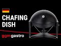 Electric Chafing Dish 32×32 cm – Black Powder‑Coated – Adjustable Temperature