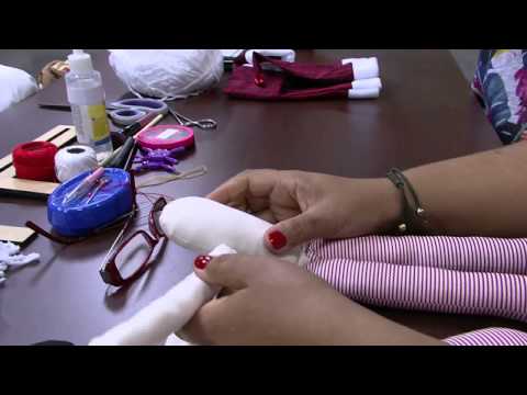 Mulher.com 26/09/2014 - Papai Noel Decorativo Maçaneta por Roberta Ávila - Parte 1