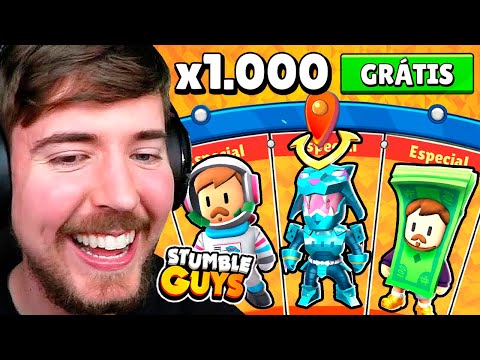 I SPINNED x1000 ROULETTES AGAIN IN THE NEW MR BEAST 2.0 UPDATE ON STUMBLE GUYS!