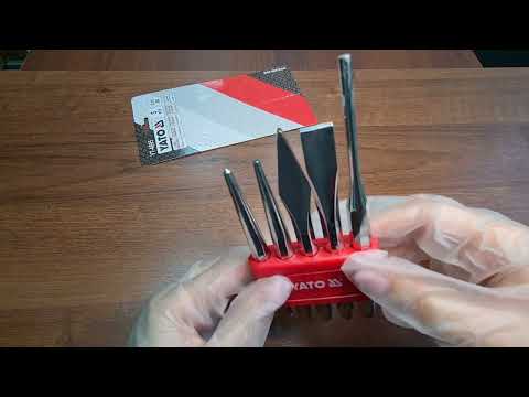 Комплект зубил и кернов YATO (YT-4695), 5 шт.