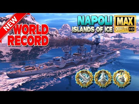 Cruiser Napoli: New damage world record [O7] - World of Warships