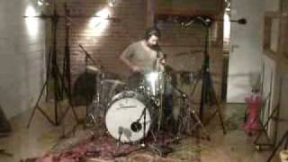 Ciccio recording drums for Orouni (soundcheck)