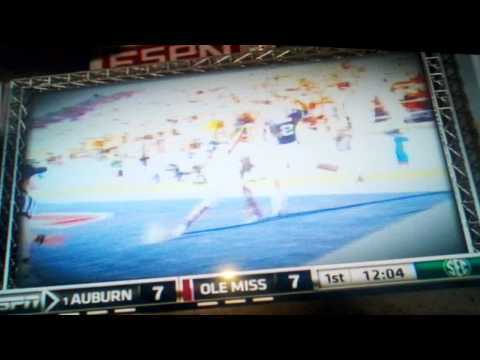 Cam Newton Touchdown Catch Vs Ole Miss 10/30/2010