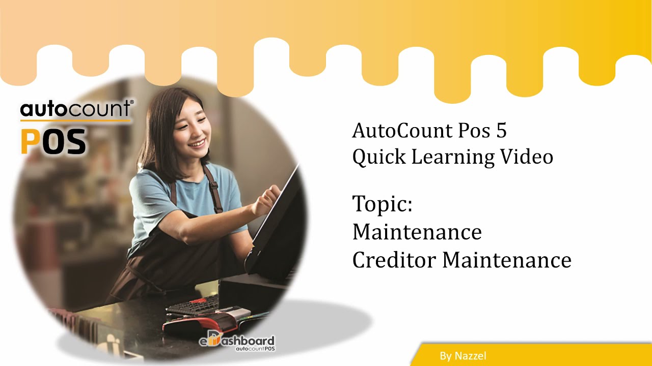 POS 5 Quick Learning Video - Maintenance Creditor Maintenance