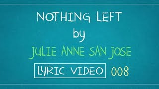 Nothing Left | Julie Anne San Jose (Lyric Video) HD - 008