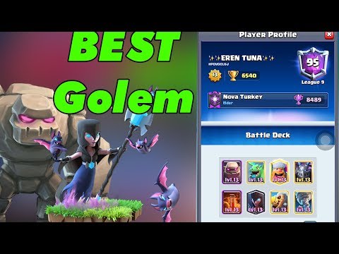 Best golem Beatdown deck | Eren Tuna  6620 Ladder Push - Clash Royal