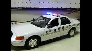 preview picture of video 'Custom 1:18 scale diecast Kansas City Kansas POlice Department Ford Crown Vic sound card demo'