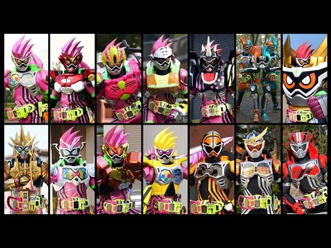 Kamen Rider Ex-Aid Riders Henshin and Finisher Part 1 (Ex-Aid Action Gamer - Ex-Aid Gaim Gamer)