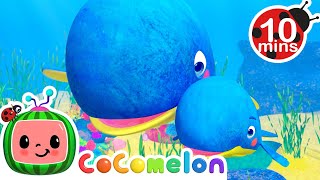 [ 10 MIN COMP ] Baby Blue Whale Song | CoComelon Nursery Rhymes &amp; Kids Songs