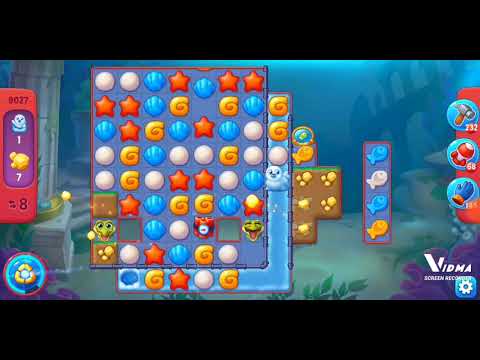 Fishdom. 9027 hard level no boosters and diamonds. 13 moves