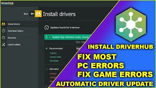 How to install Driver hub | AUTOMATIC DRIVERS UPDATE | FIX MOST OF THE PC ERRORS|GAME ERRORS | 2020