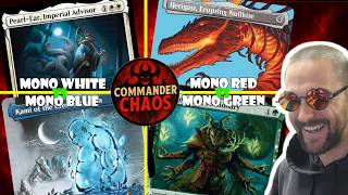 Mono Green vs Mono White vs Mono Blue vs Mono Red | Commander Chaos Ep8 | EDH