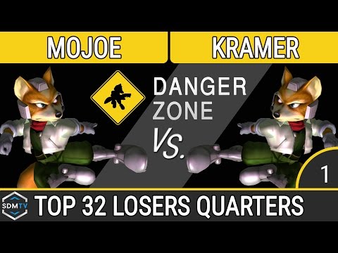 Danger Zone - Mojoe (Fox) vs. Kramer (Fox) - SSBM Singles Top 32 Losers Quarters - Smash Melee