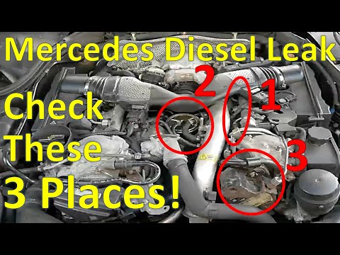 Mercedes Diesel OM642 3.0 V6 Engine - Common FUEL LEAK Areas