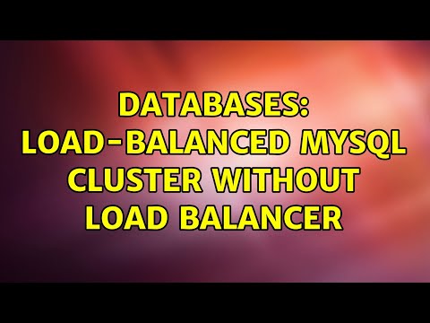 Databases: Load-balanced MySQL cluster without load balancer (9 Solutions!!)