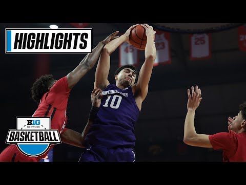 Northwestern at Rutgers | Highlights | Big Ten Men's Basketball | March 5, 2023