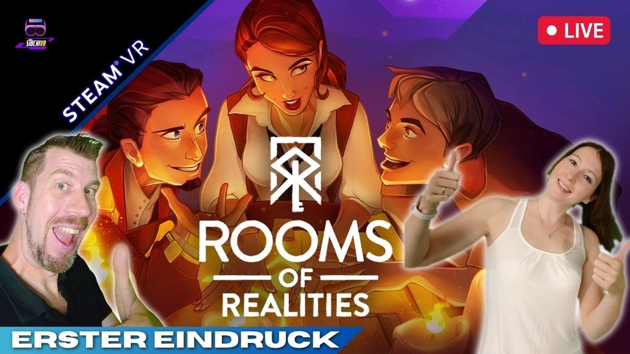 Stocki VR - Das neue VR Escape Room Spiel! ROOMS OF REALITIES - 3er Co-op Modus - SteamVR // Pico4 - LIVE