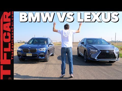 Compared: 2018 Lexus RX 350  vs BMW X3 Mashup Review & Drag Race!
