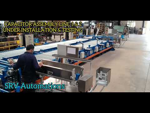 FULLY AUTOMATIC "HEAVY DUTY CAPACITOR"  ASSEMBLY LINE CONVEYORS.