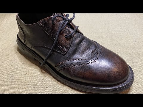 [ASMR] Shoe Shine & Restore expensive classic Derby Marcell