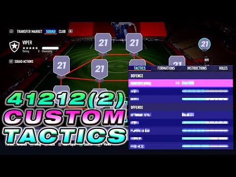 PRO PLAYER *POST PATCH* 41212(2) CUSTOM TACTICS AND PLAYER INSTRUCTIONS ON FIFA 21 ULTIMATE TEAM!