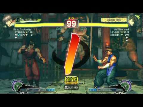 SSF4 AE: Kiryu Tsukimiya(Guy) vs blossom nm7(Yang) - HD 720p