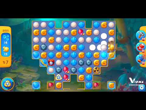 Fishdom. 8401 level no boosters and diamonds. 15 moves