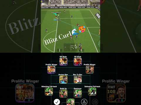 Blitz Curler Squad Formation🌊🚀         #pes #blitzcurler #efootball