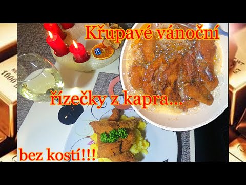 KŘUPAVÉ VÁNOČNÍ ŘÍZEČKY Z KAPRA🐟🎄...bez kostí, vhodné pro děti👍🎁 ((( chutnají jak vepřové ?)))🐷