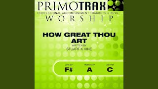 How Great Thou Art (Medium Key: Eb Without Backing Vocals) (Performance Backing Track)