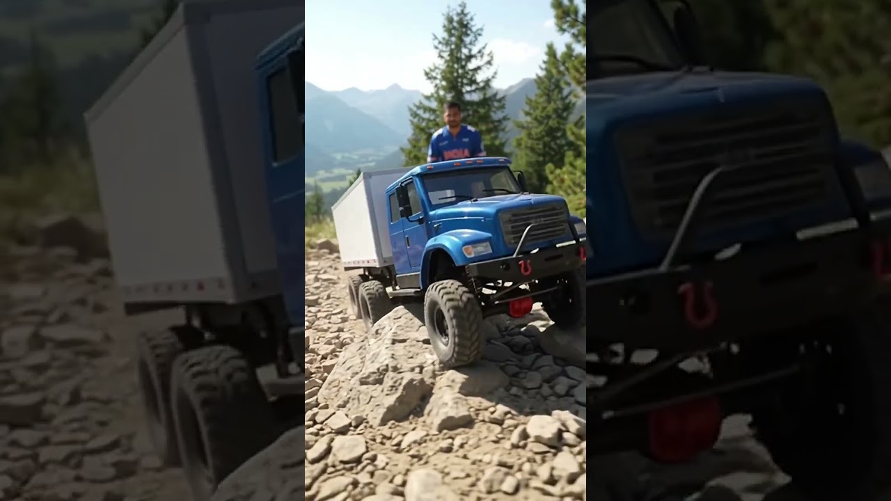 🚚 Epic RC Truck Off-Road Trail Crawling #shortsfeed #explore #trendingshorts #tech #minivlog  #viral