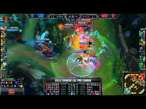 LGD We1less Chogath VS M3 Looper Hecarim Game 1 Highlights   2015 Spring LPL W8D3 League of Legends