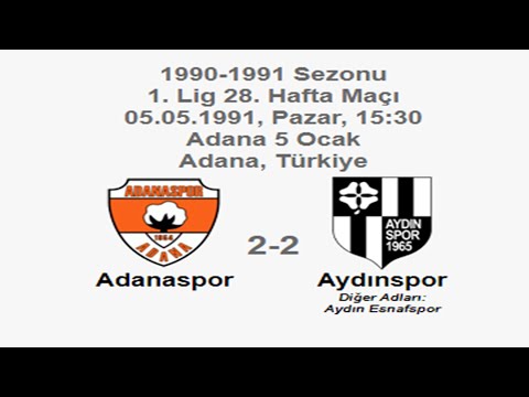 Adanaspor 2-2 Aydınspor 05.05.1991 - 1990-1991 Turkish 1st League Matchday 28 + Post-Match Comments