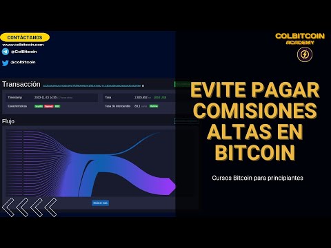 Evite pagar comisiones altas en Bitcoin