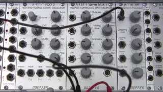 Video thumbnail for Doepfer A116 VC Waveform processor-Audio/Oscilloscope Views Pt.1 by Raul's World of Synths