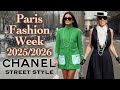 CHANEL Street Style Paris Fashion Week 2025 What Stylish Fashionistas Wear In Paris
