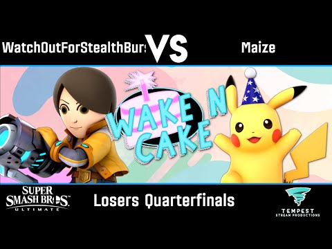 WatchOutForStealthBurst! (Mii Gunner) vs Maize (Pikachu) - Losers Quarterfinals - Wake N Cake: TT #7
