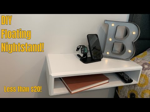 Easy DIY Floating Nightstand - Only $20!