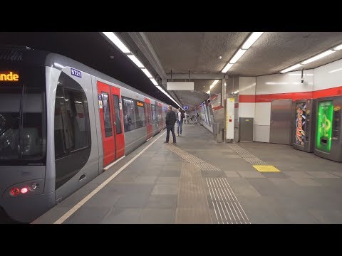 Netherlands, Rotterdam, metro ride from Oostplein to Alexander