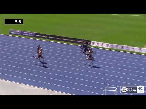 U15 Womens 100m - Heat 2 - 2018 Australian Junior Athletics Championships